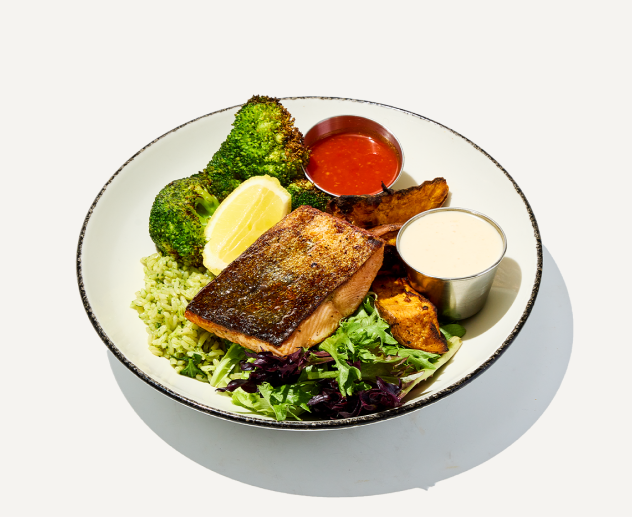 Spicy salmon & veg